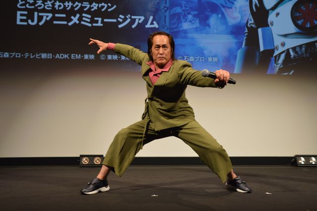 「V3」風見志郎役、宮内洋がサプライズ登場！「THE 仮面ライダー展」埼玉会場オープニングセレモニー（8枚目）