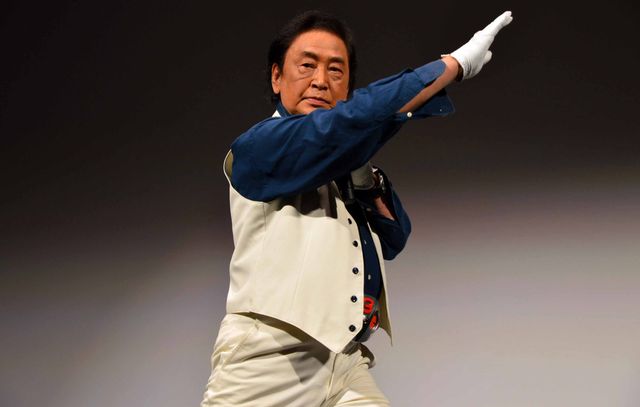 「V3」風見志郎役、宮内洋がサプライズ登場！「THE 仮面ライダー展」埼玉会場オープニングセレモニー（13枚目）