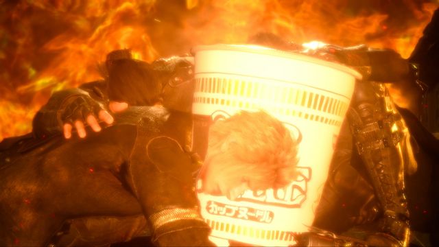 ついに、スクエニやりおった…公式コラCM「CUP NOODLE XV」フォトギャラリー：フォトギャラリー