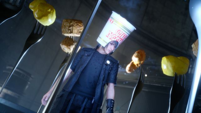 ついに、スクエニやりおった…公式コラCM「CUP NOODLE XV」フォトギャラリー（3枚目）