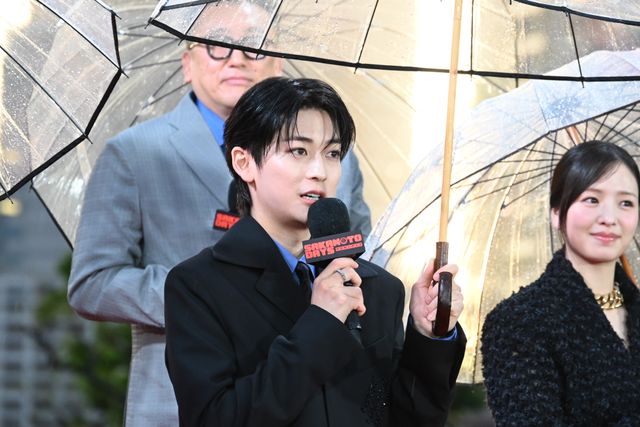 Snow Man目黒蓮、一時帰国でリアルイベント登場！『SAKAMOTO DAYS』公開直前レッドカーペットイベント（3枚目）