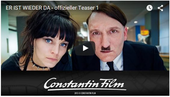 画像はYouTubeで公開された『Er ist wieder da』（原題）予告編のスクリーンショット