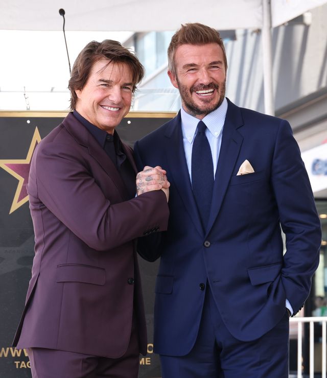 豪華2ショット トム・クルーズとデヴィッド・ベッカム
