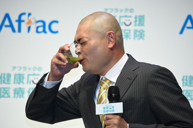 田中圭のくしゃくしゃ笑顔！「アフラックの健康応援医療保険」商品発表会（17枚目）