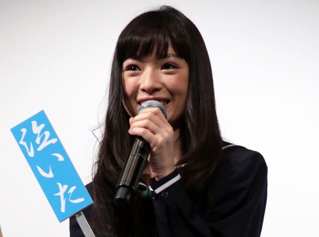 先月14日に主演映画の舞台あいさつに登壇したときの優希美青