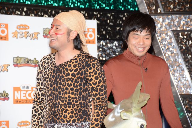 オリラジ＆8.6秒バズーカー＆バンビーノがコラボ！「出番ですよ！オニギリズ」主題歌披露イベントフォトギャラリー（2枚目）