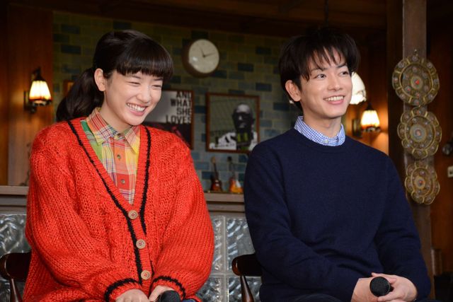 笑顔の佐藤健＆永野芽郁！連続テレビ小説「半分、青い。」スタジオ取材会（6枚目）