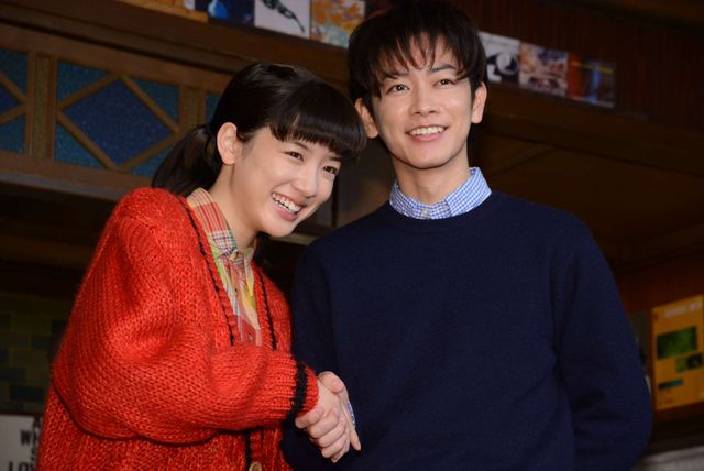 笑顔の佐藤健＆永野芽郁！連続テレビ小説「半分、青い。」スタジオ取材会（10枚目）