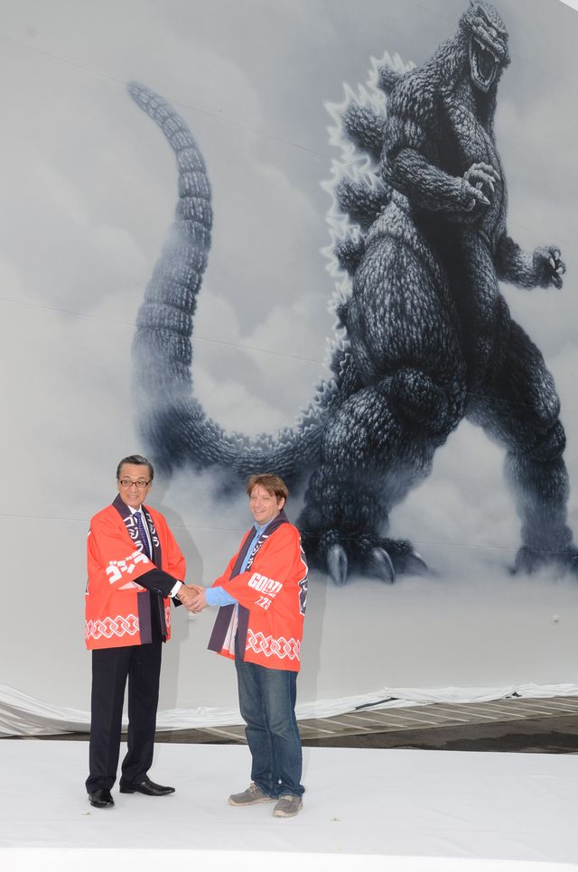 「ゴジラ」巨大壁画がお披露目！フォトギャラリー（8枚目）