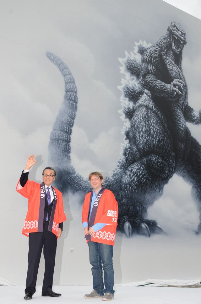 「ゴジラ」巨大壁画がお披露目！フォトギャラリー（10枚目）