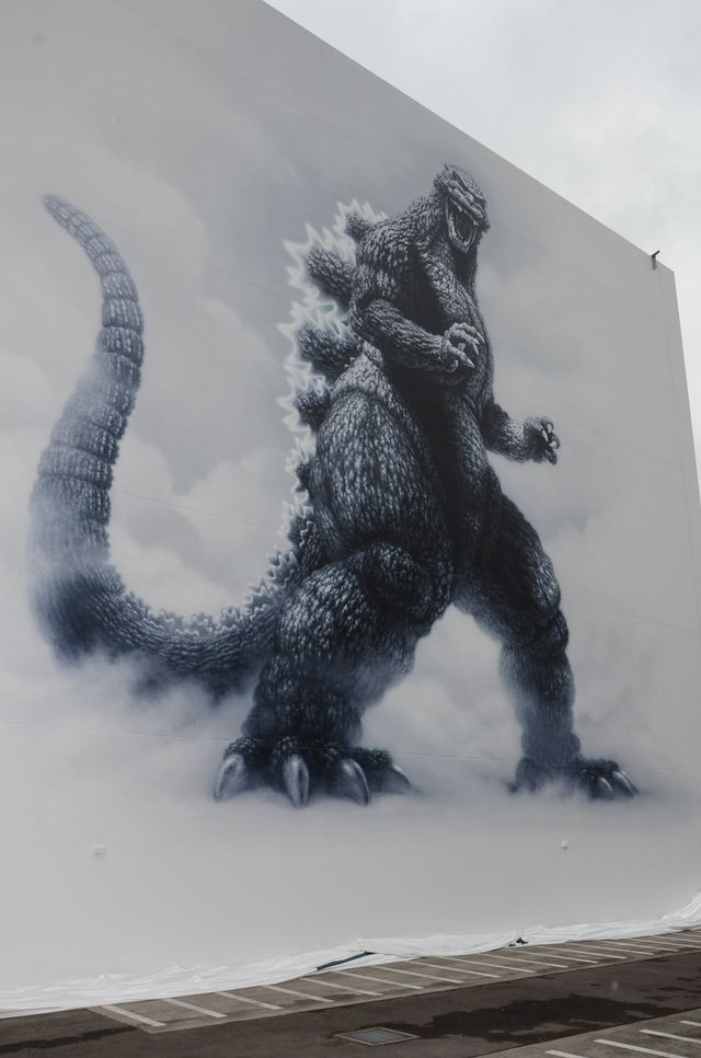 「ゴジラ」巨大壁画がお披露目！フォトギャラリー（11枚目）