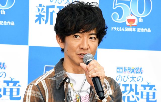 木村拓哉、ドラえもんたちに囲まれご満悦！『映画ドラえもん　のび太の新恐竜』公開アフレコイベント：フォトギャラリー
