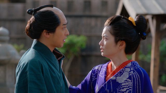 第9回より蔦重（横浜流星）と瀬川（小芝風花）