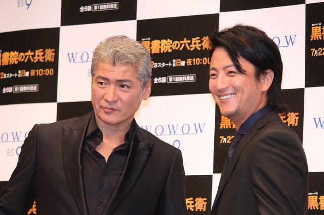 吉川晃司＆上地雄輔「連続ドラマW　黒書院の六兵衛」完成披露で仲良しトーク！（9枚目）