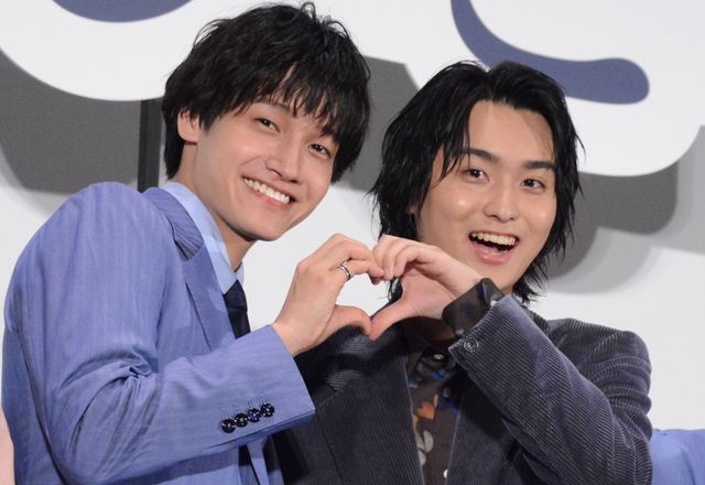 奥平大兼、出口夏希、Aぇ! group・佐野晶哉らブルー系のコーデ！『か「」く「」し「」ご「」と「』前夜祭舞台挨拶（2枚目）