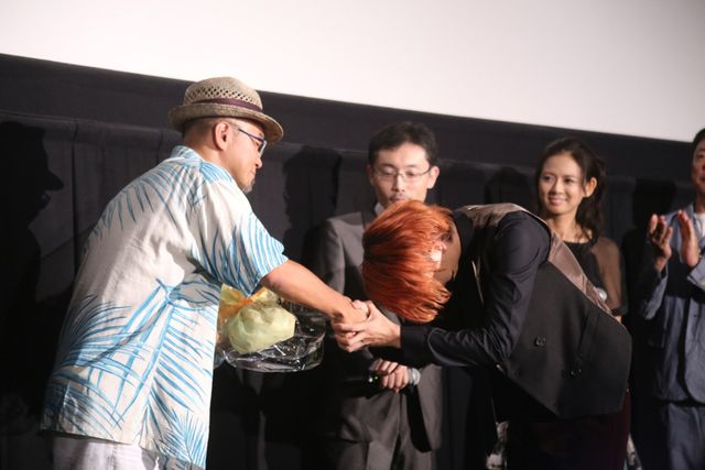 映画『共喰い』プレミア上映会舞台あいさつフォトギャラリー（2枚目）