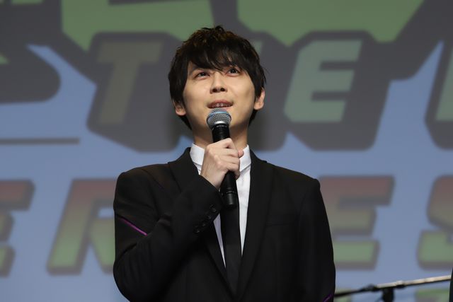 山下大輝＆デク、今田美桜の好きなキャラに選ばれガッツポーズ！劇場版『ヒロアカ』完成披露試写会（2枚目）