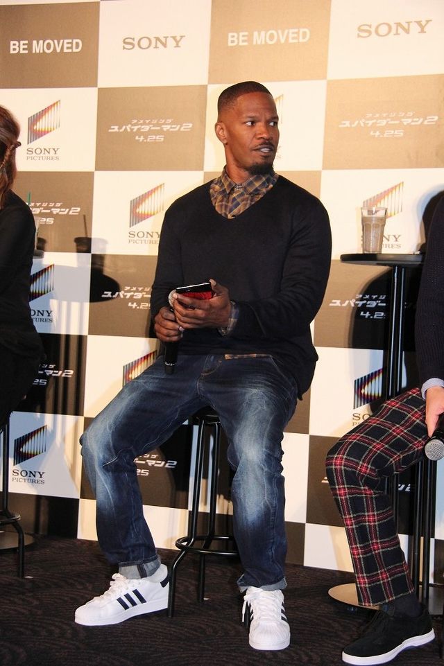 『アメイジング・スパイダーマン2』アンドリュー・ガーフィールド＆エマ・ストーン、ジェイミー・フォックスらが来日！フォトギャラリー（5枚目）