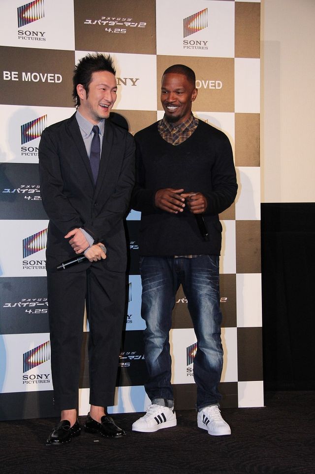 『アメイジング・スパイダーマン2』アンドリュー・ガーフィールド＆エマ・ストーン、ジェイミー・フォックスらが来日！フォトギャラリー（14枚目）