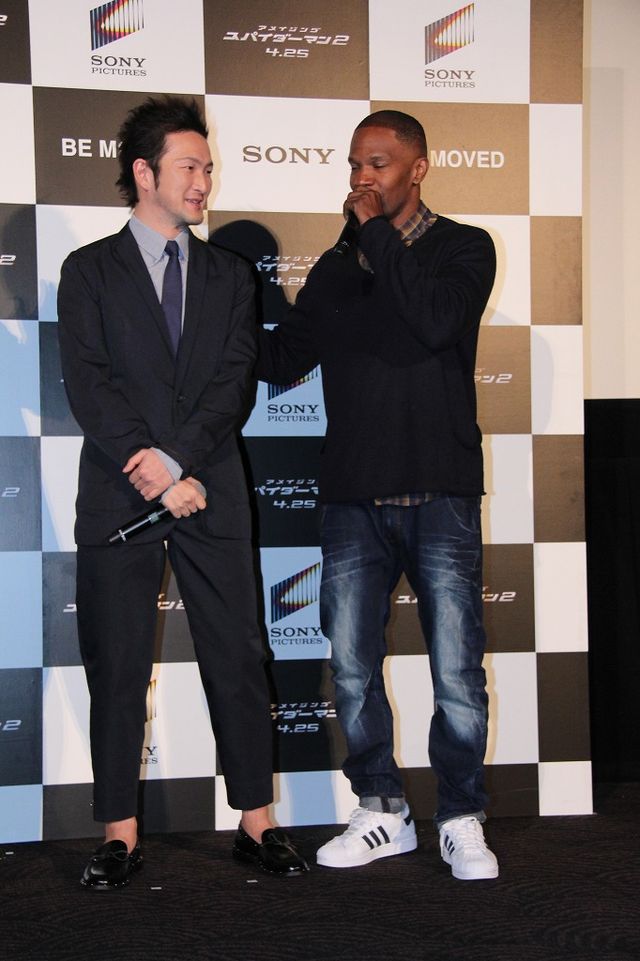 『アメイジング・スパイダーマン2』アンドリュー・ガーフィールド＆エマ・ストーン、ジェイミー・フォックスらが来日！フォトギャラリー（15枚目）