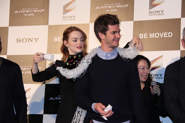 『アメイジング・スパイダーマン2』アンドリュー・ガーフィールド＆エマ・ストーン、ジェイミー・フォックスらが来日！フォトギャラリー（19枚目）
