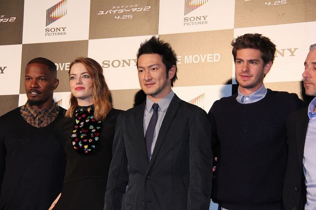 『アメイジング・スパイダーマン2』アンドリュー・ガーフィールド＆エマ・ストーン、ジェイミー・フォックスらが来日！フォトギャラリー（26枚目）