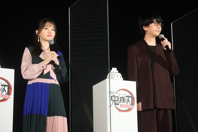花江夏樹、鬼頭明里、下野紘、松岡禎丞ら鬼滅の刃キャスト登壇！『劇場版「鬼滅の刃」無限列車編』東京スカイツリー点灯式イベント（12枚目）