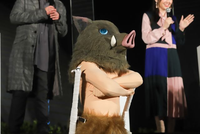 花江夏樹、鬼頭明里、下野紘、松岡禎丞ら鬼滅の刃キャスト登壇！『劇場版「鬼滅の刃」無限列車編』東京スカイツリー点灯式イベント（16枚目）