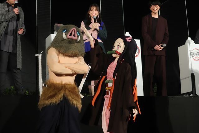 花江夏樹、鬼頭明里、下野紘、松岡禎丞ら鬼滅の刃キャスト登壇！『劇場版「鬼滅の刃」無限列車編』東京スカイツリー点灯式イベント（18枚目）