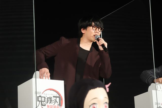 花江夏樹、鬼頭明里、下野紘、松岡禎丞ら鬼滅の刃キャスト登壇！『劇場版「鬼滅の刃」無限列車編』東京スカイツリー点灯式イベント（19枚目）