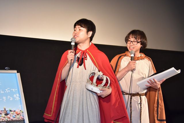 ノンスタ井上、王冠かぶってすっかり王様気分!?映画『マクベス』ジャパンプレミア上映フォトギャラリー（5枚目）