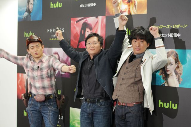 井戸田潤、五郎丸ポーズ披露！ドラマ「HEROES Reborn/ヒーローズ・リボーン」イベントギャラリー（3枚目）