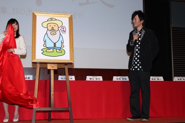 田辺画伯作「かっこいいモネ。」お披露目！「モネ展」記者発表会（4枚目）