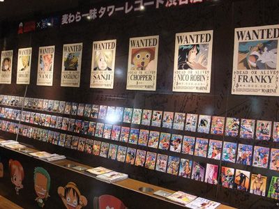 こちらはタワーレコード渋谷店！「ONE PIECE」がジャック！