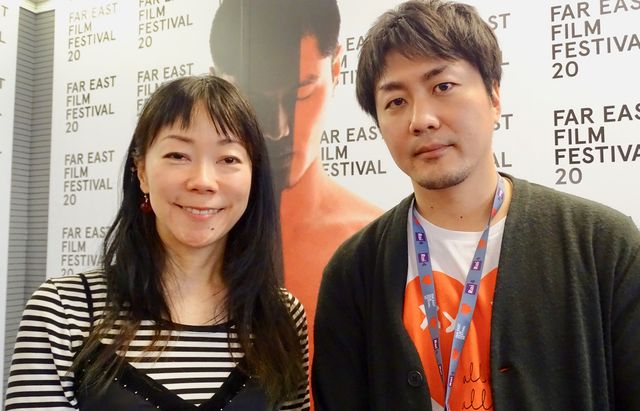 ウディネ・ファーイースト映画祭でトークイベントに登壇した『勝手にふるえてろ』の大九明子監督（左）と『名前』の戸田彬弘監督。