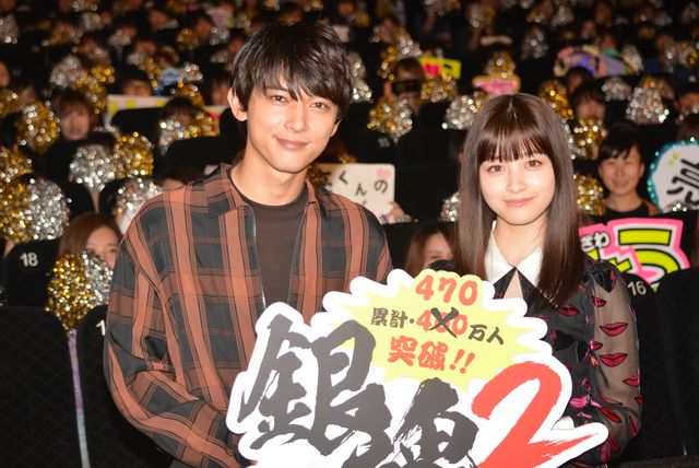 橋本環奈＆吉沢亮が“兄貴”自慢！『銀魂2 掟は破るためにこそある』神楽＆沖田総悟御礼篇イベント（14枚目）