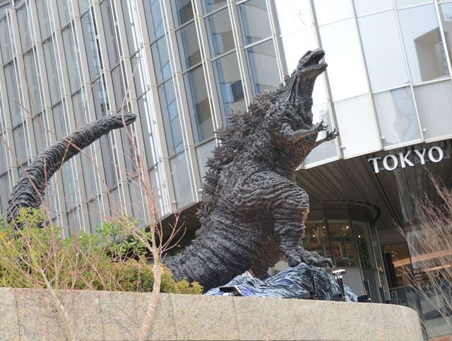 『シン・ゴジラ』のゴジラがベース！新・ゴジラ像除幕式（12枚目）