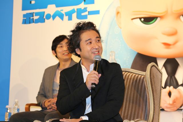 ムロツヨシ、芳根京子と兄弟役で両親を取り合う？　映画『ボス・ベイビー』日本語吹き替え版完成報告会（2枚目）