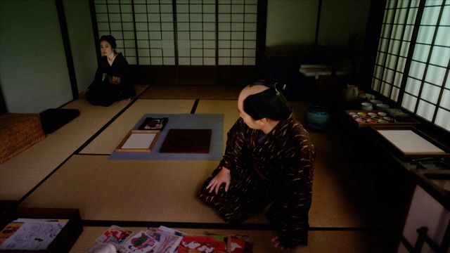 歌麿（染谷将太）の闇が深すぎた…鳥山石燕（片岡鶴太郎）との再会が超泣ける！「べらぼう」場面写真（2枚目）