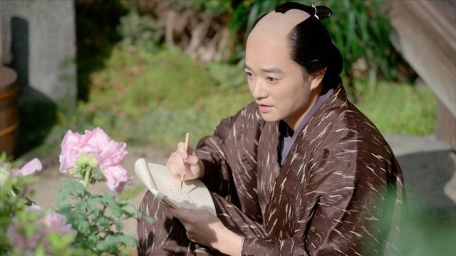 歌麿（染谷将太）の闇が深すぎた…鳥山石燕（片岡鶴太郎）との再会が超泣ける！「べらぼう」場面写真（13枚目）