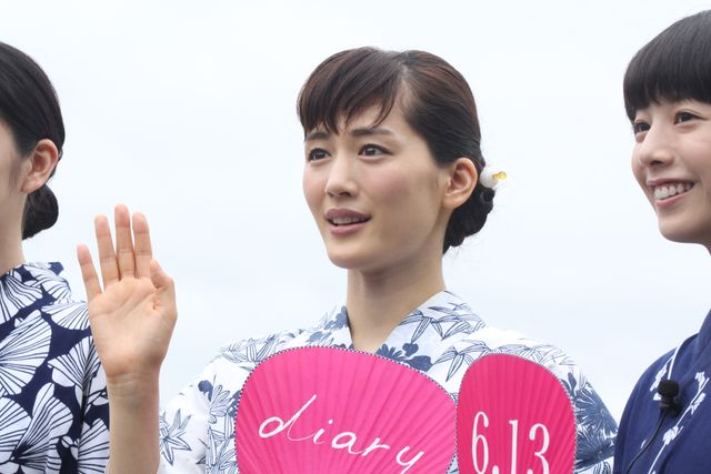 綾瀬、長澤ら4姉妹が浴衣姿で勢ぞろい！『海街diary』大ヒット祈願イベント（8枚目）