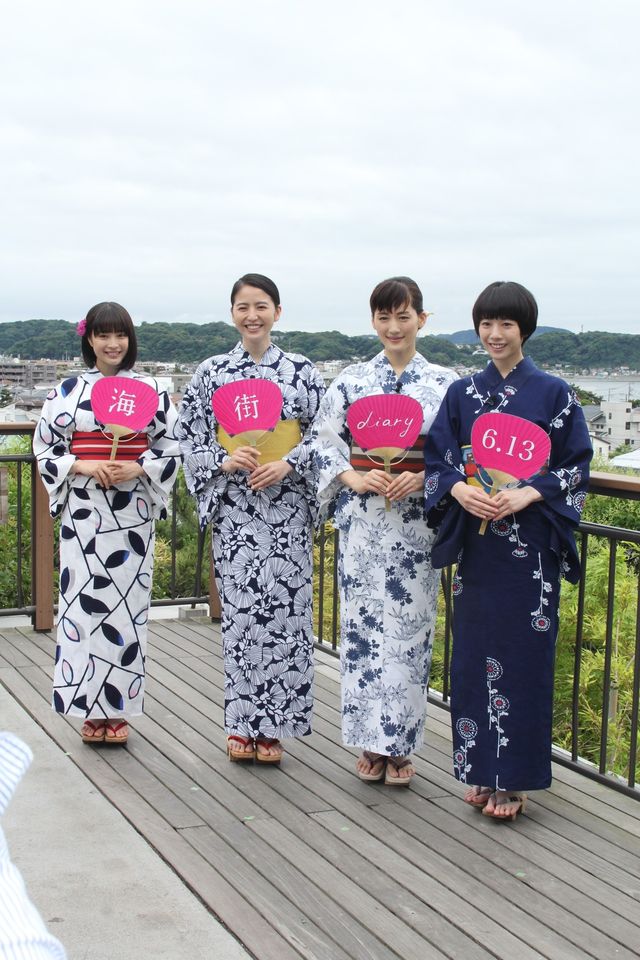 綾瀬、長澤ら4姉妹が浴衣姿で勢ぞろい！『海街diary』大ヒット祈願イベント（15枚目）
