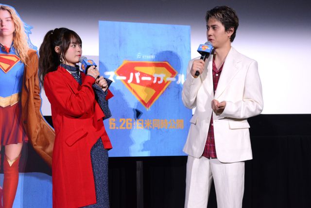 ダイアン津田、“スーパーガール”永瀬アンナ＆“スーパーマン”武内駿輔に「ゴイゴイスー」伝授！（2枚目）
