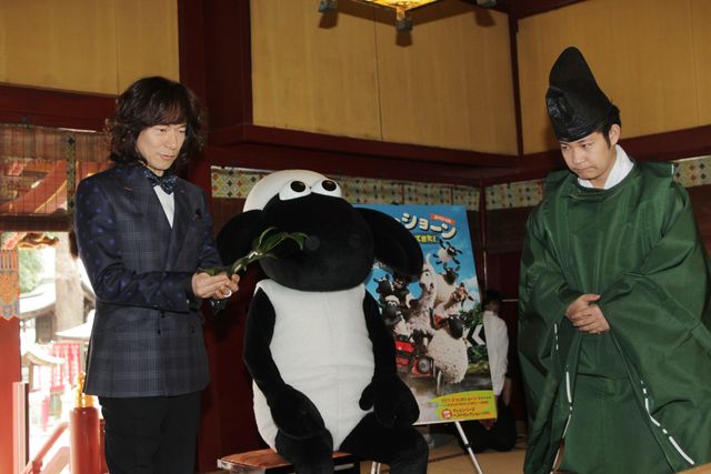 本物のラマ！『ひつじのショーン』最新作ヒット祈願イベント フォトギャラリー（5枚目）