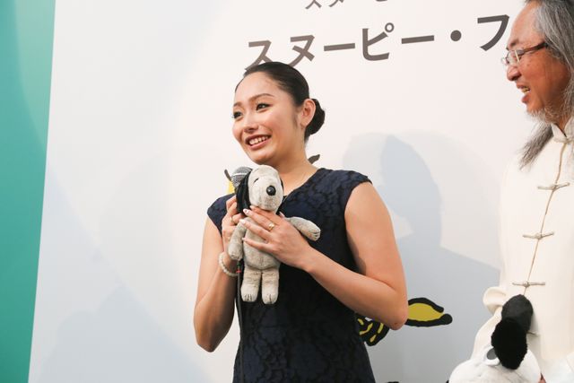 安藤美姫、スヌーピー愛さく裂！「スヌーピー×おもしろサイエンスアート展『SNOOPY FANTARATION』」オープニングイベント（12枚目）