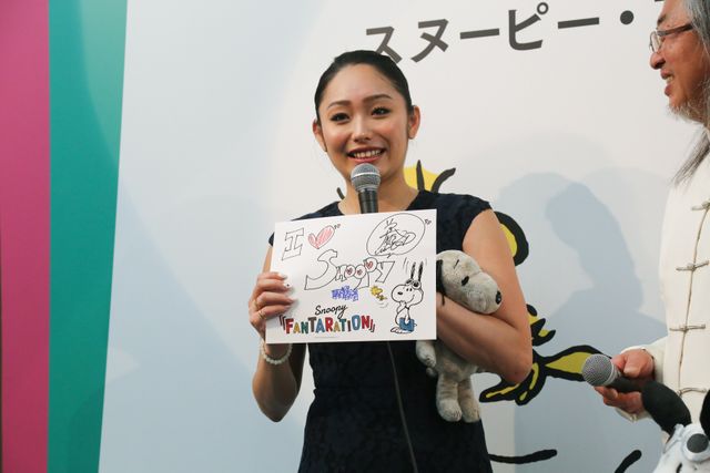 安藤美姫、スヌーピー愛さく裂！「スヌーピー×おもしろサイエンスアート展『SNOOPY FANTARATION』」オープニングイベント（15枚目）