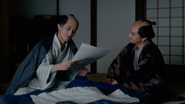 最終回より脚気に倒れた蔦重(横浜流星)と、見舞う歌麿(染谷将太)