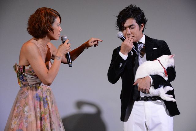 LiLiCoの猛攻と北村一輝の鉄壁ガード！映画『猫侍　南の島へ行く』初日舞台あいさつフォトギャラリー（9枚目）