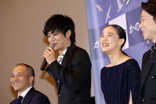 スーツ姿の阿部サダヲ&竹野内豊&松坂桃李!『彼女がその名を知らない鳥たち』完成披露試写会にて(2枚目)