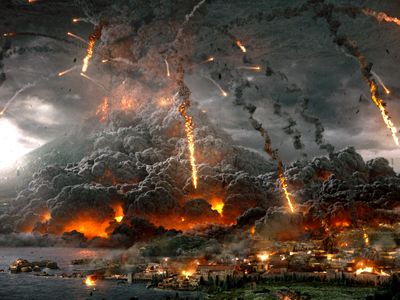 映画『ポンペイ』のヴェスヴィオ火山噴火のディザスター映像